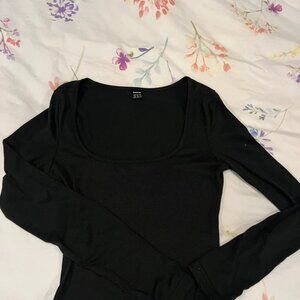 Shein long sleeve crop top